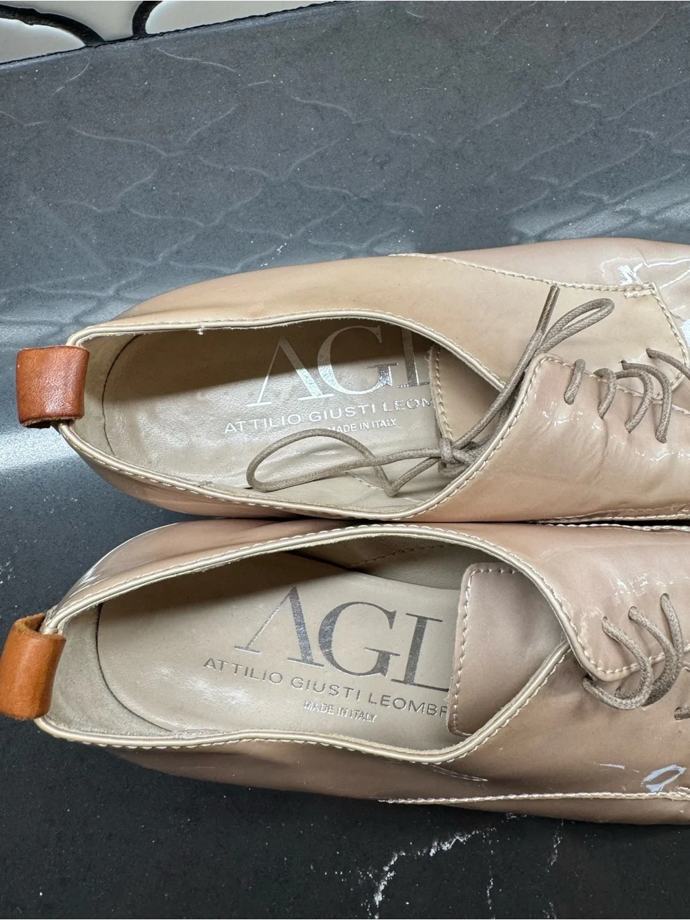 Women’s AGL Patent Leather Oxfords